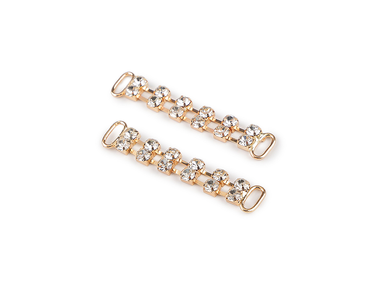 Decorațiune cu strasuri pentru îmbrăcăminte și accesorii 10x50 mm - Argintiu (10 Bucăți)