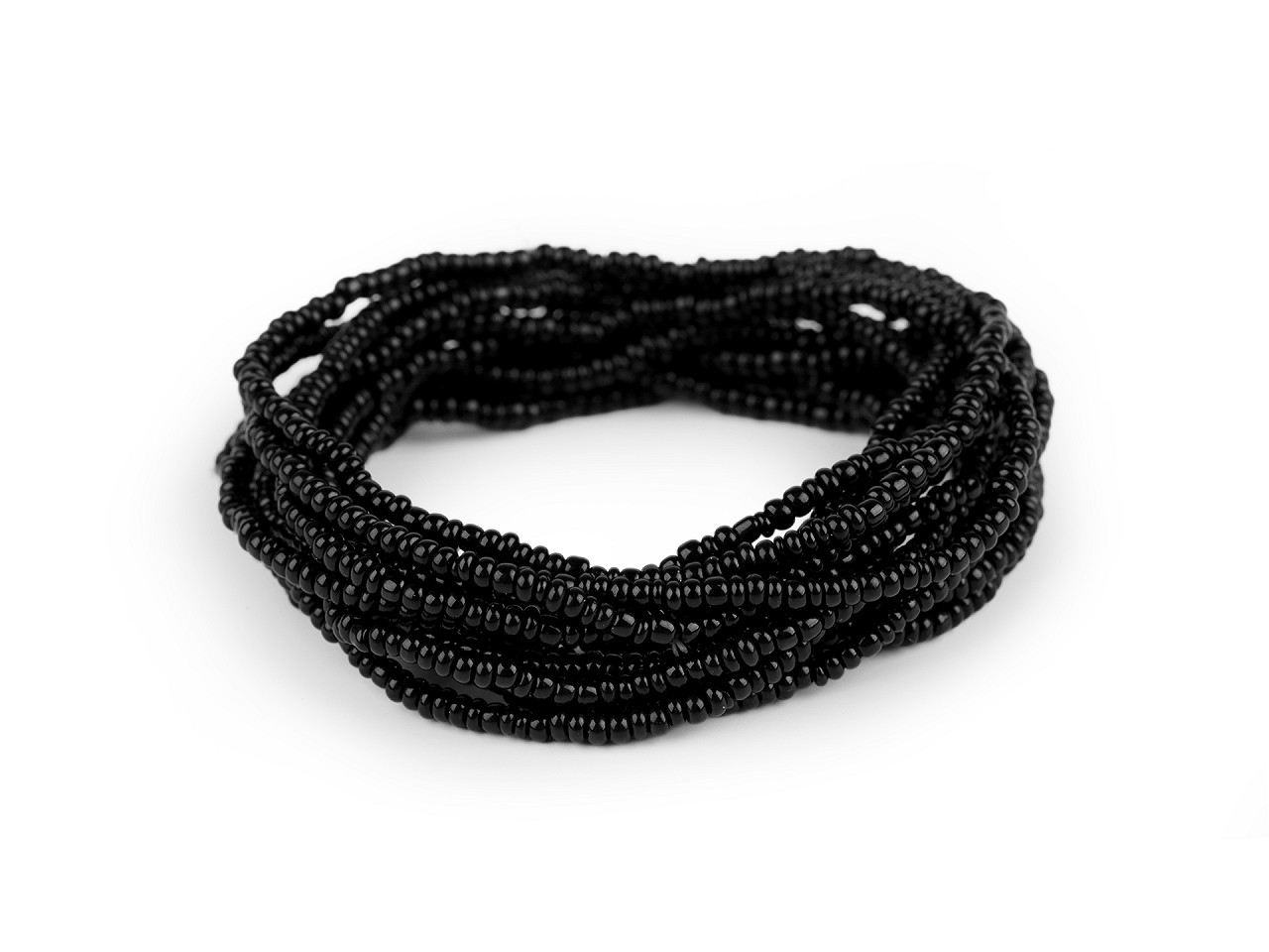 Brățări elastice din mărgele de nisip, set de 12 bucăți - Auriu deschis (1 Set)