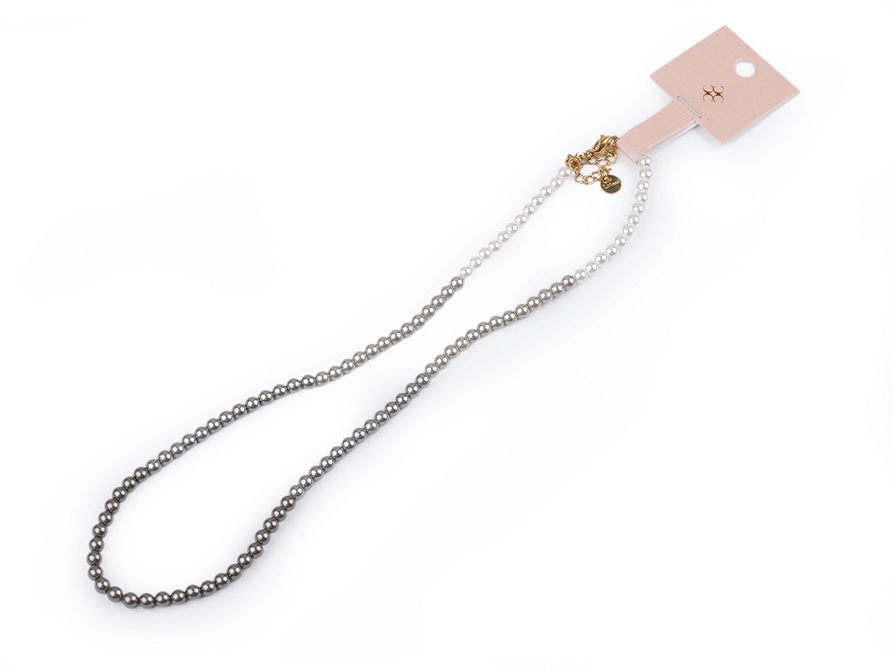 Colier de perle - Gri perlă (1 Bucată) Colier de perle - Gri perlă (1 Bucată)