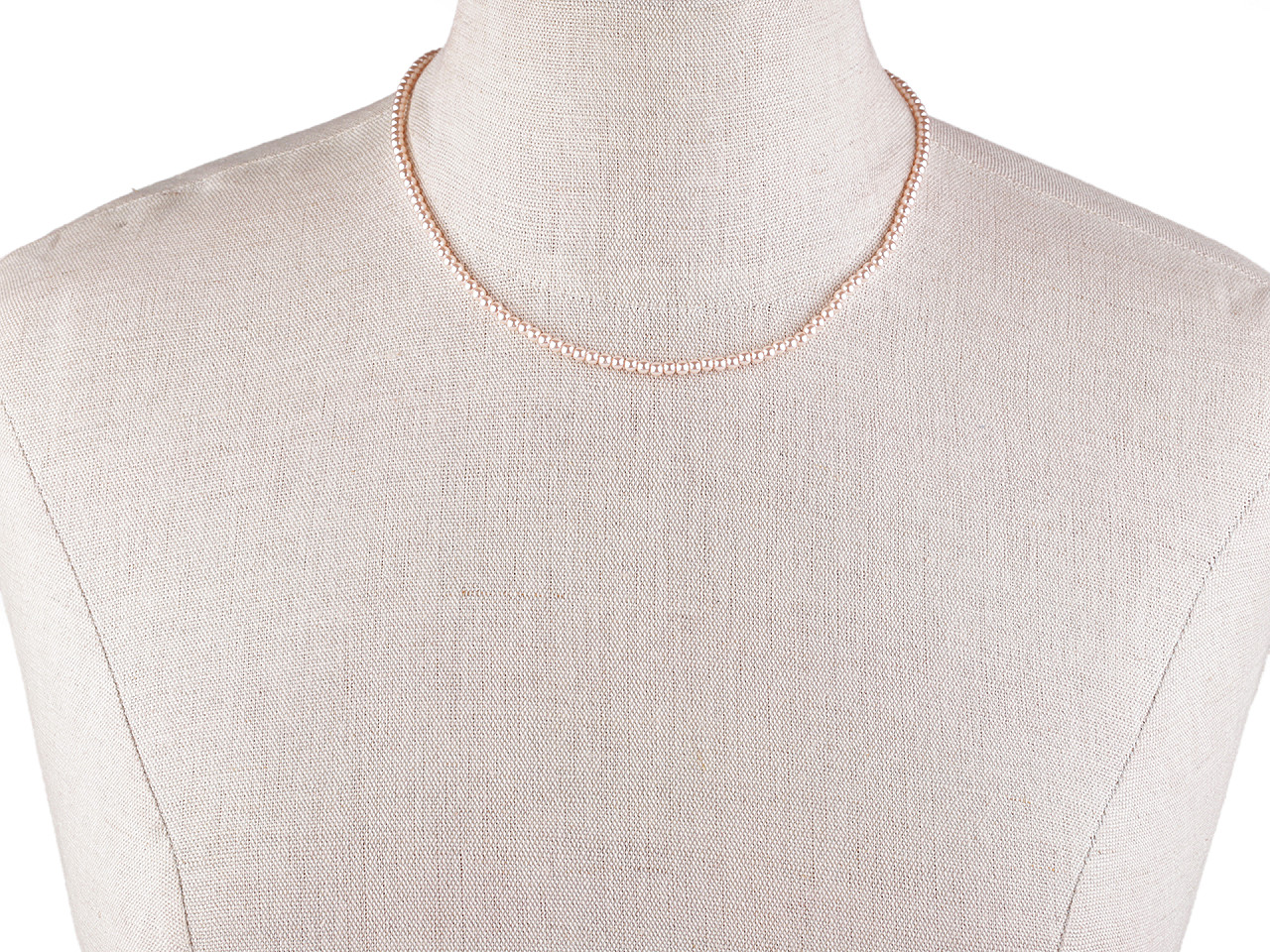 Colier de perle - Alb (1 Bucată)