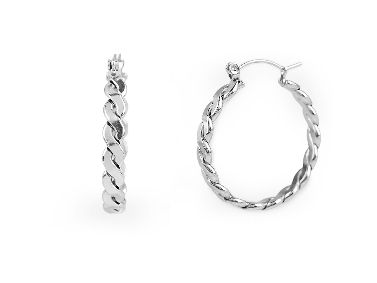 Cercei împletiți din oțel inoxidabil - Auriu (1 Pereche)