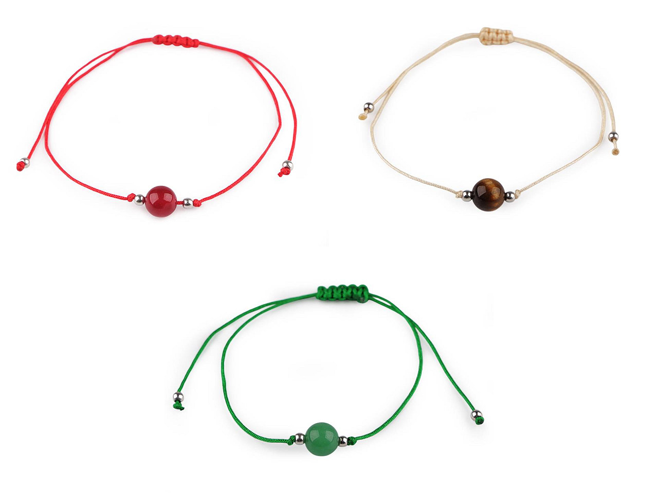 Brățară shamballa cu mărgele minerale - Aventurin (1 Bucată)