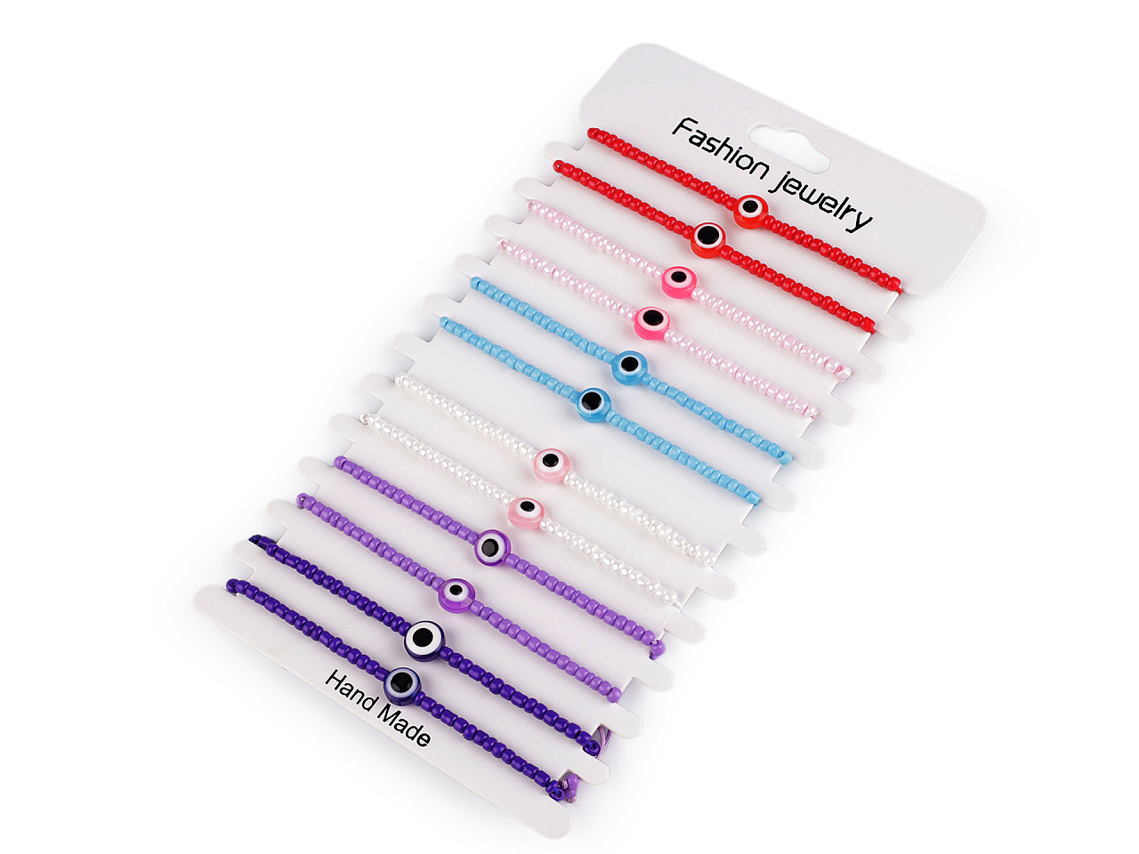 Brățară shamballa ochiul lui allah - Mix variante (12 Bucăți)