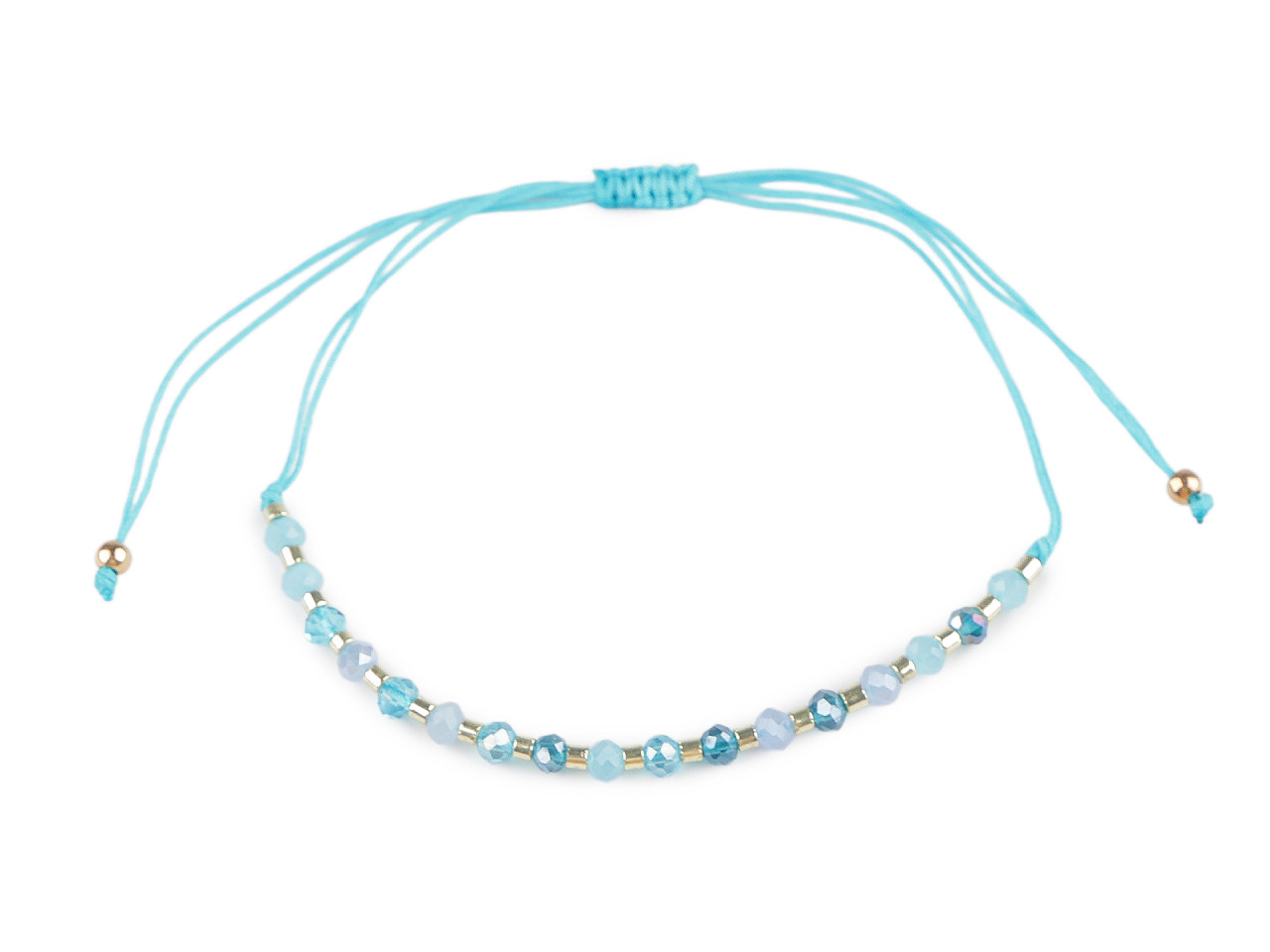 Brățară shamballa cu mărgele fațetate și efect ab - Numai magazine (3 Bucăți) Brățară shamballa cu mărgele fațetate și efect ab - Numai magazine (3 Bucăți)