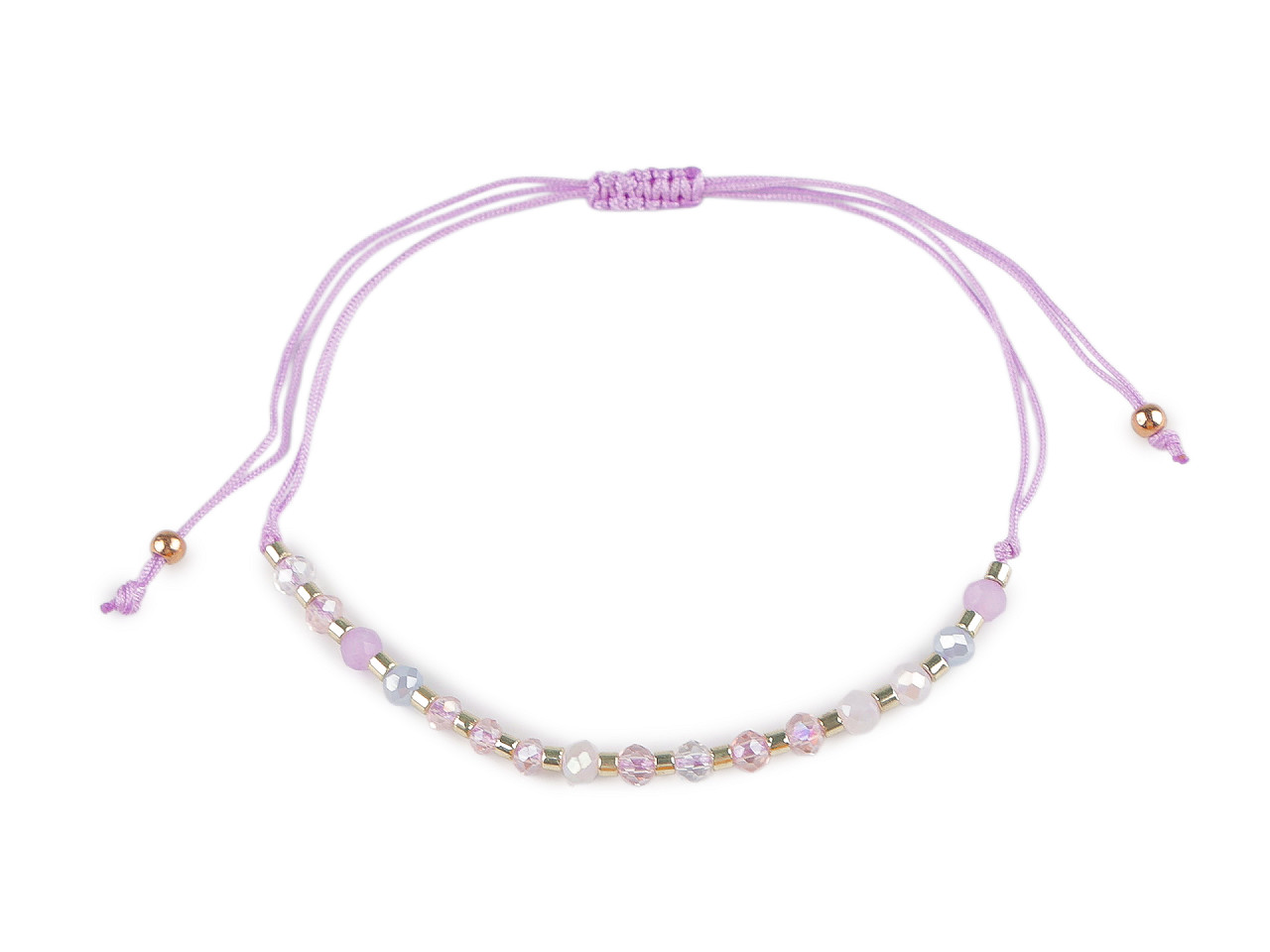 Brățară shamballa cu mărgele fațetate și efect ab - Numai magazine (3 Bucăți) Brățară shamballa cu mărgele fațetate și efect ab - Numai magazine (3 Bucăți)