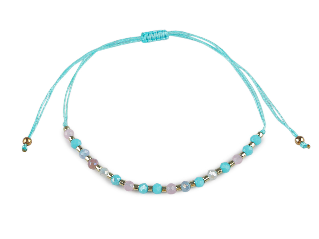 Brățară shamballa cu mărgele fațetate și efect ab - Numai magazine (3 Bucăți) Brățară shamballa cu mărgele fațetate și efect ab - Numai magazine (3 Bucăți)