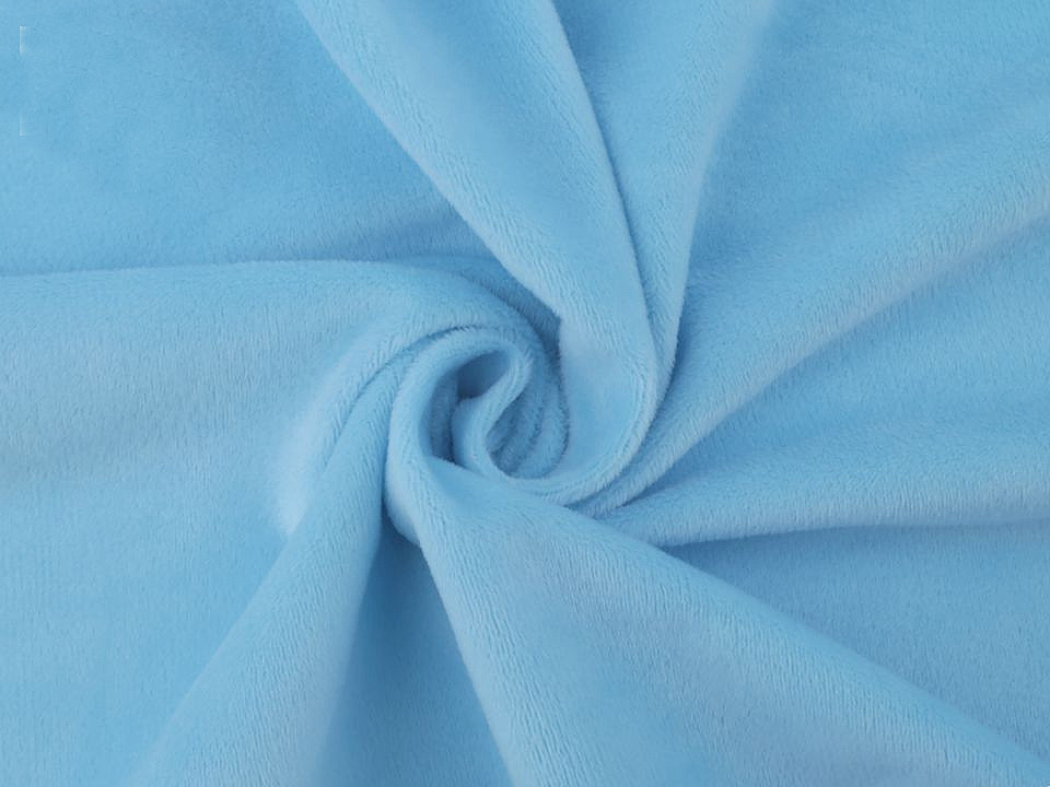 Pluș neted /  minky - Baby blue (1 Metru)