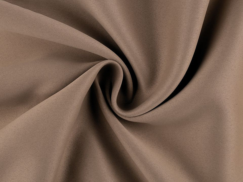 Material textil blackout pentru draperii, lățime 280 cm - Crem deschis (1 Metru)