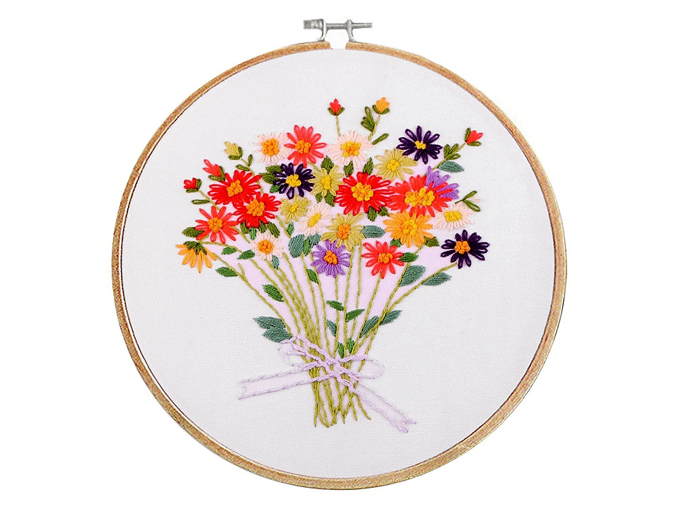 Set pentru brodat cu model imprimat - Bej (1 Set)