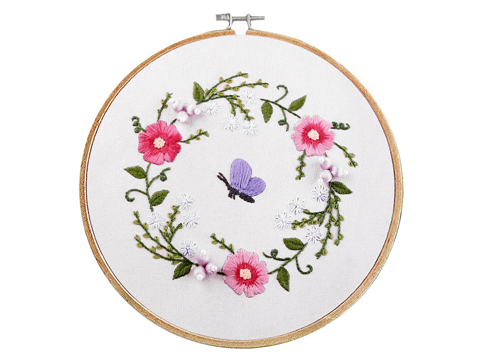 Set pentru brodat cu model imprimat - Bej (1 Set)