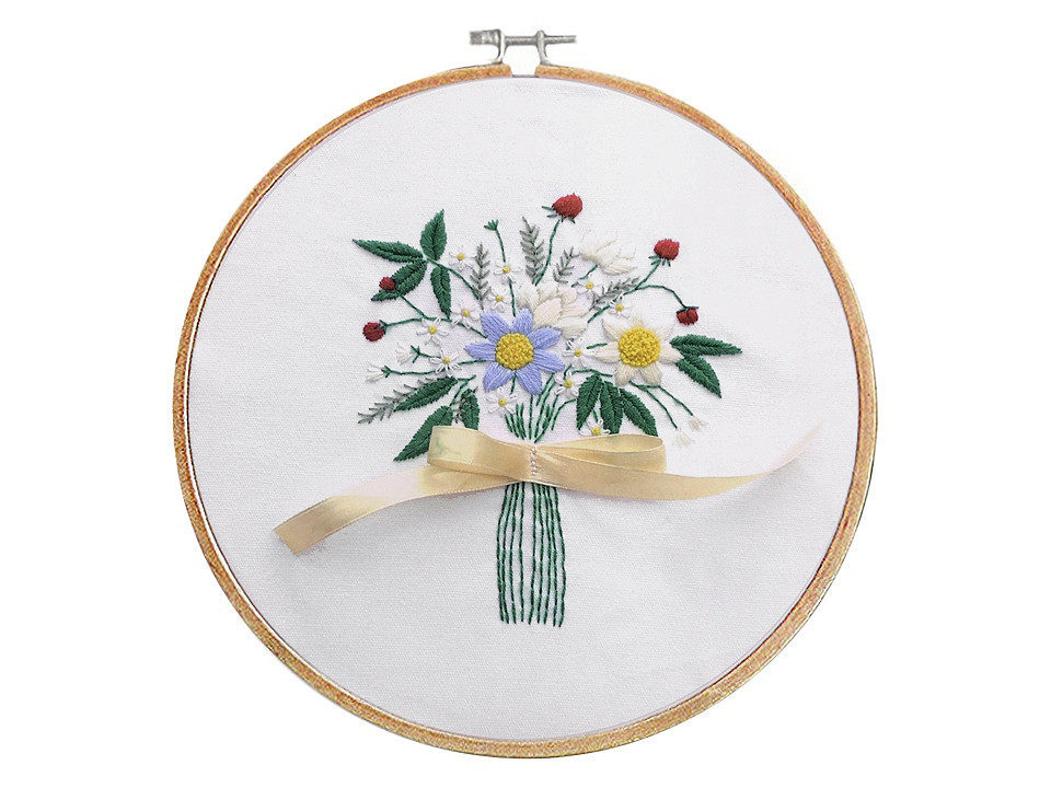 Set pentru brodat cu model imprimat - Bej (1 Set)