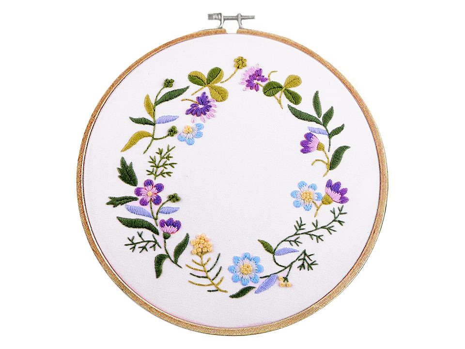 Set pentru brodat cu model imprimat - Bej (1 Set)