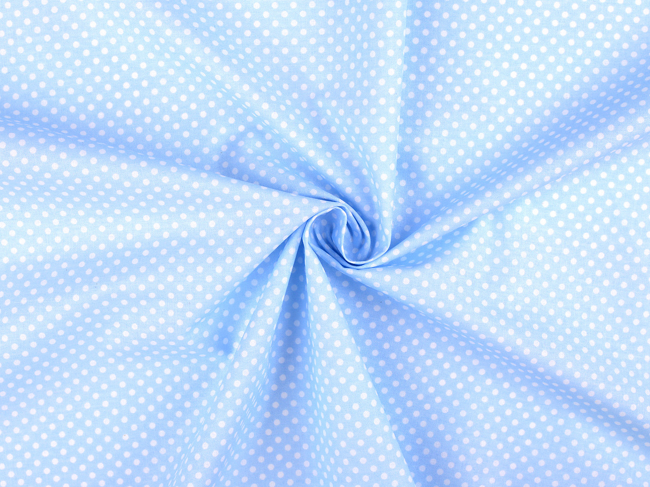 Material bumbac cu buline - Verde pastel deschis (10 Metri) Material bumbac cu buline - Verde pastel deschis (10 Metri)