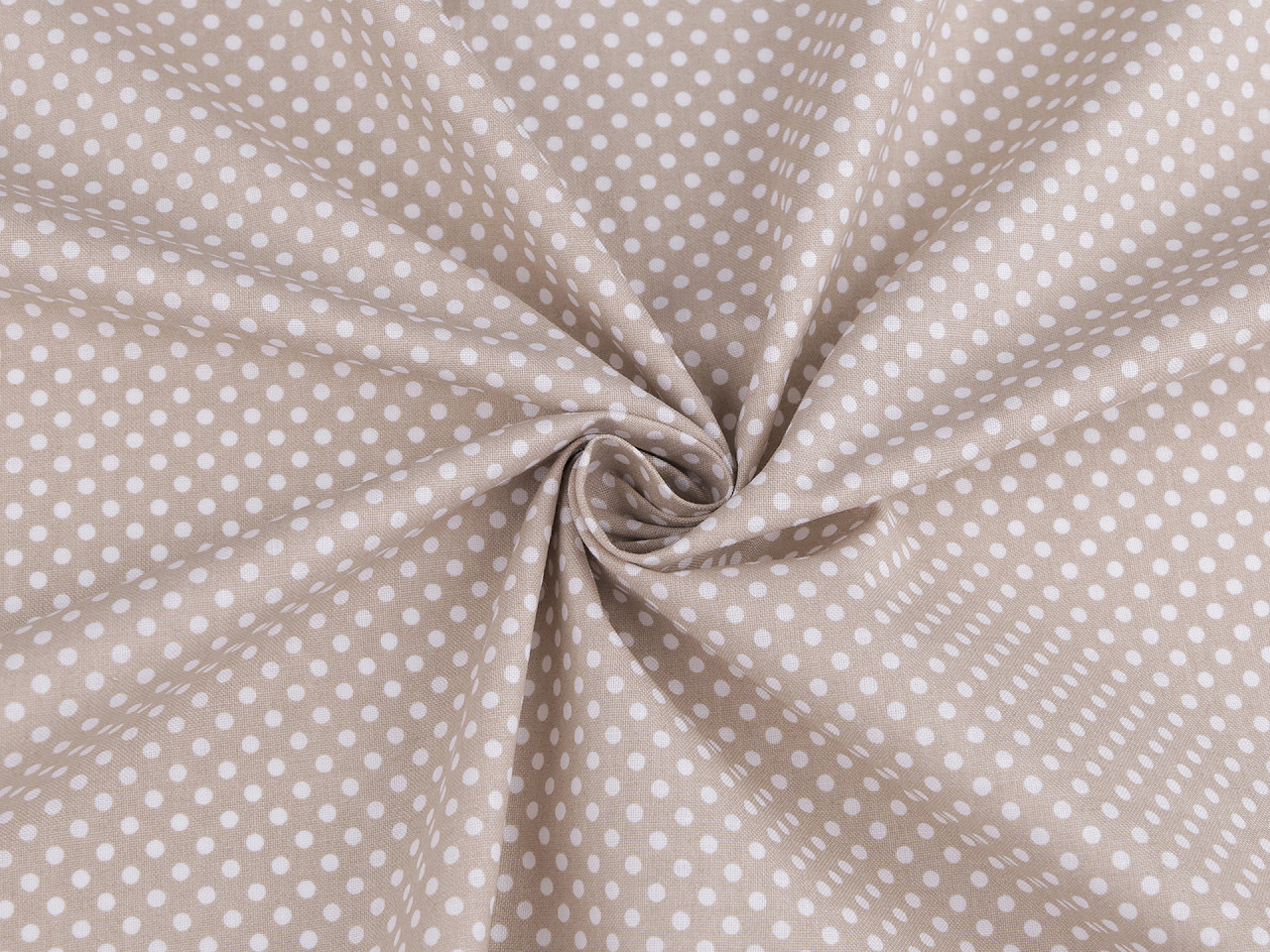 Material bumbac cu buline - Verde pastel deschis (10 Metri) Material bumbac cu buline - Verde pastel deschis (10 Metri)