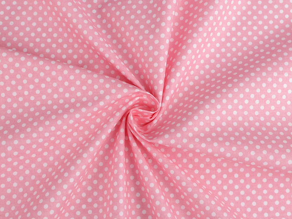Material bumbac cu buline - Verde pastel deschis (10 Metri) Material bumbac cu buline - Verde pastel deschis (10 Metri)
