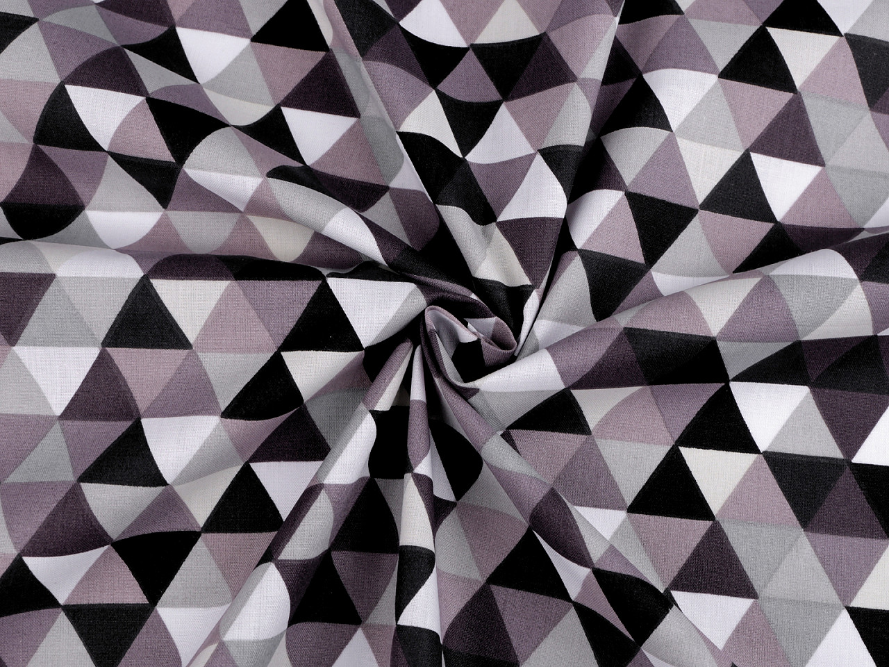 Material bumbac imprimat, motive geometrice - Roz deschis (1 Metru) Material bumbac imprimat, motive geometrice - Roz deschis (1 Metru)