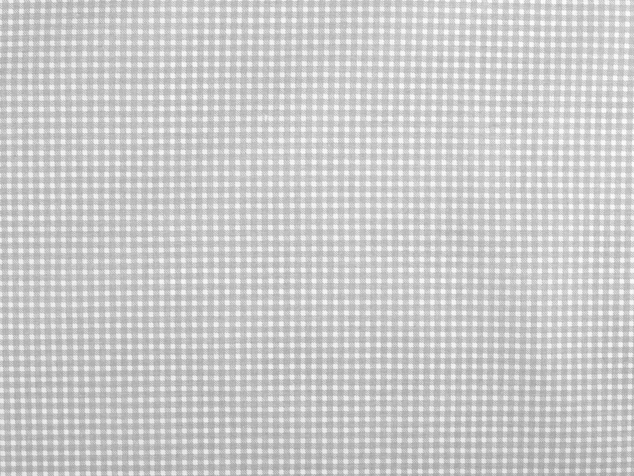 Bumbac imprimat carouri - Negru (1 Metru)