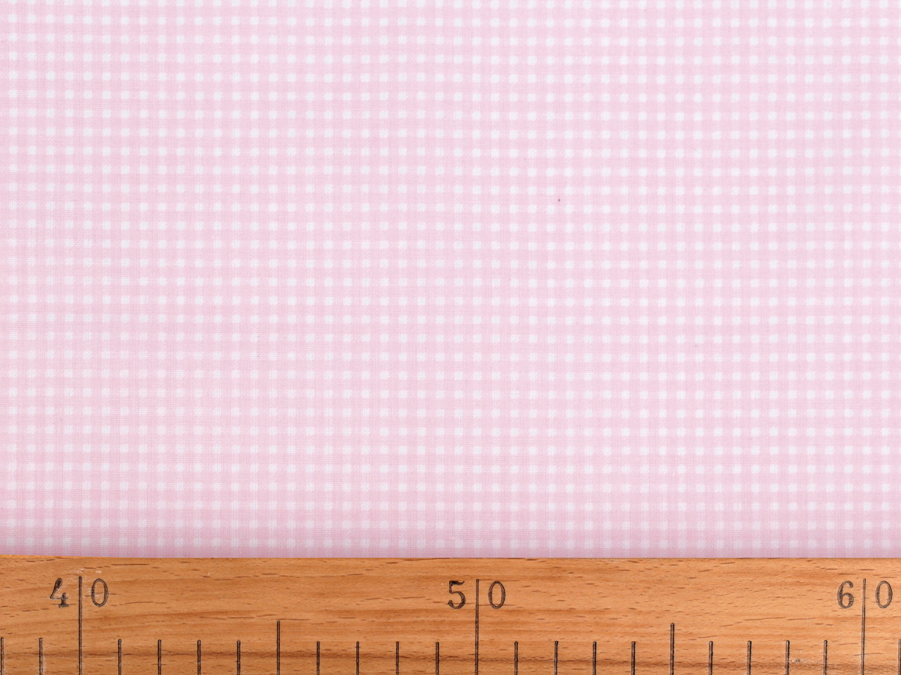 Bumbac imprimat carouri - Negru (1 Metru)