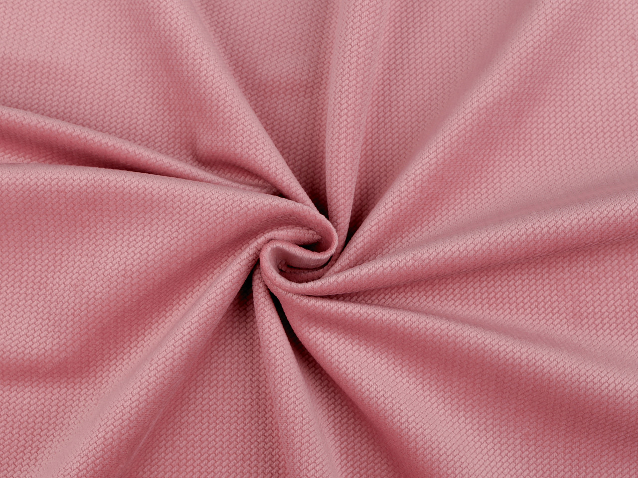 Catifea structurată uni - Roz foarte deschis (1 Metru)