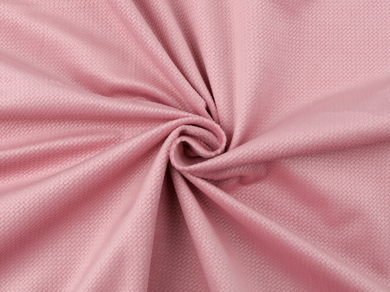 Catifea structurată uni - Roz foarte deschis (1 Metru)