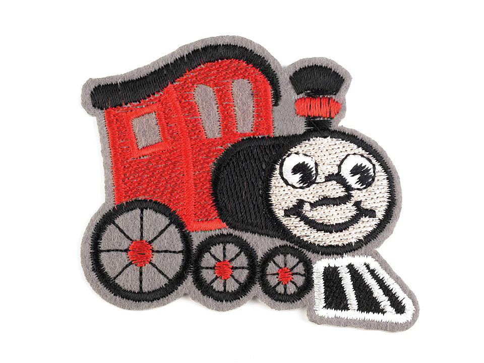 Aplicație termoadezivă - locomotivă - Albastru delta (1 Bucată)