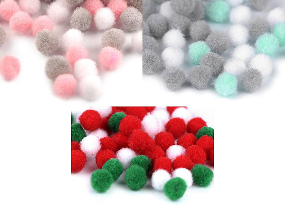 Pompoane mix culori, ø8 și 10 mm - Verde mentă (3 Saci) Pompoane mix culori, ø8 și 10 mm - Verde mentă (3 Saci)