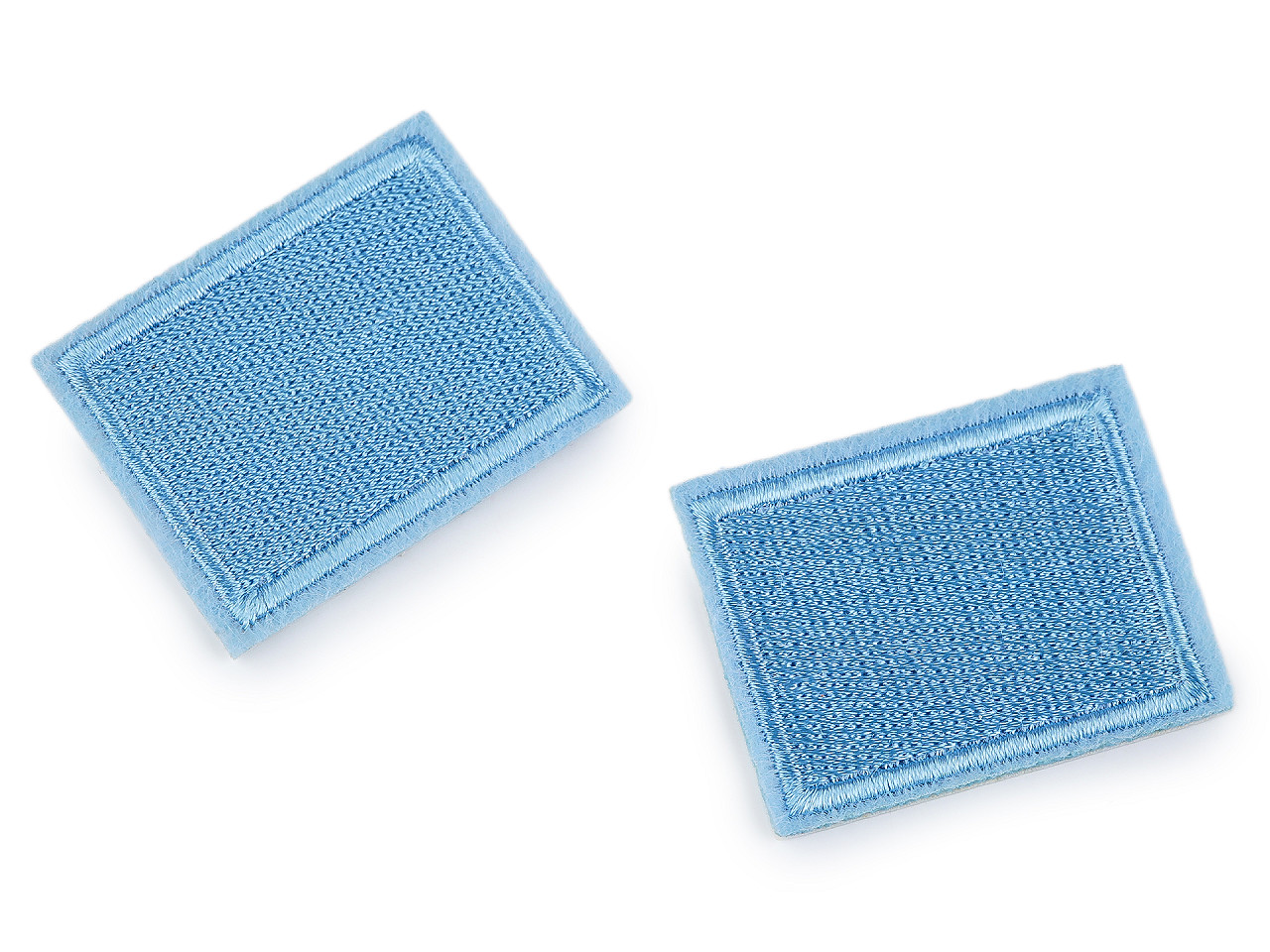 Aplicație / petic termoadeziv 3x4 cm - Albastru denim (10 Bucăți)