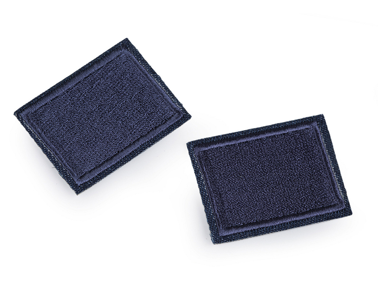 Aplicație / petic termoadeziv 3x4 cm - Albastru denim (10 Bucăți)
