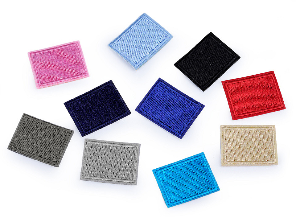 Aplicație / petic termoadeziv 3x4 cm - Albastru denim (10 Bucăți)