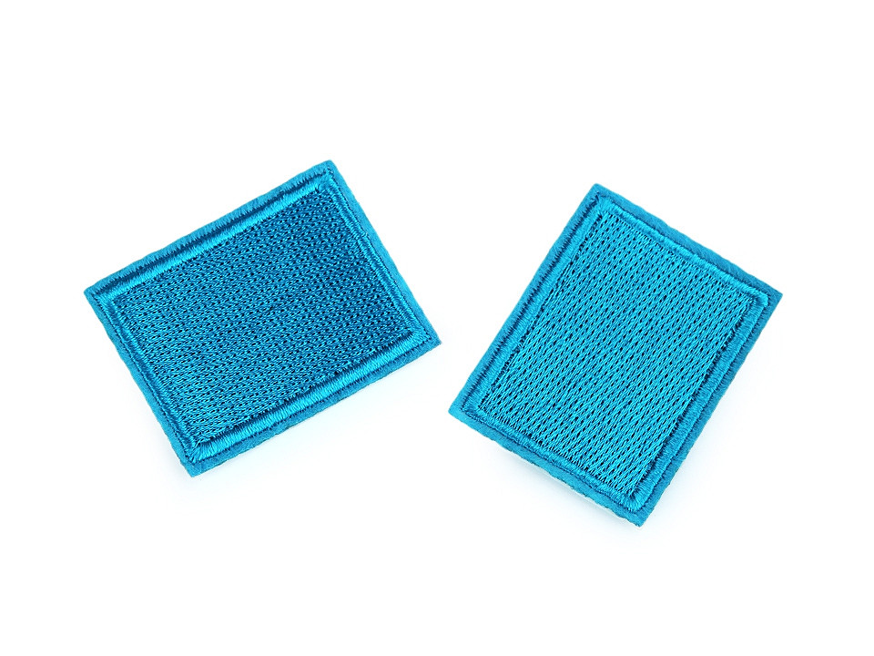 Aplicație / petic termoadeziv 3x4 cm - Albastru denim (10 Bucăți)