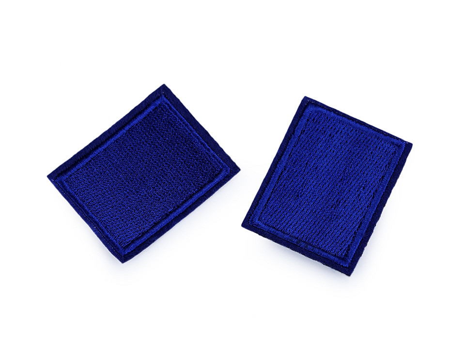 Aplicație / petic termoadeziv 3x4 cm - Albastru denim (10 Bucăți)