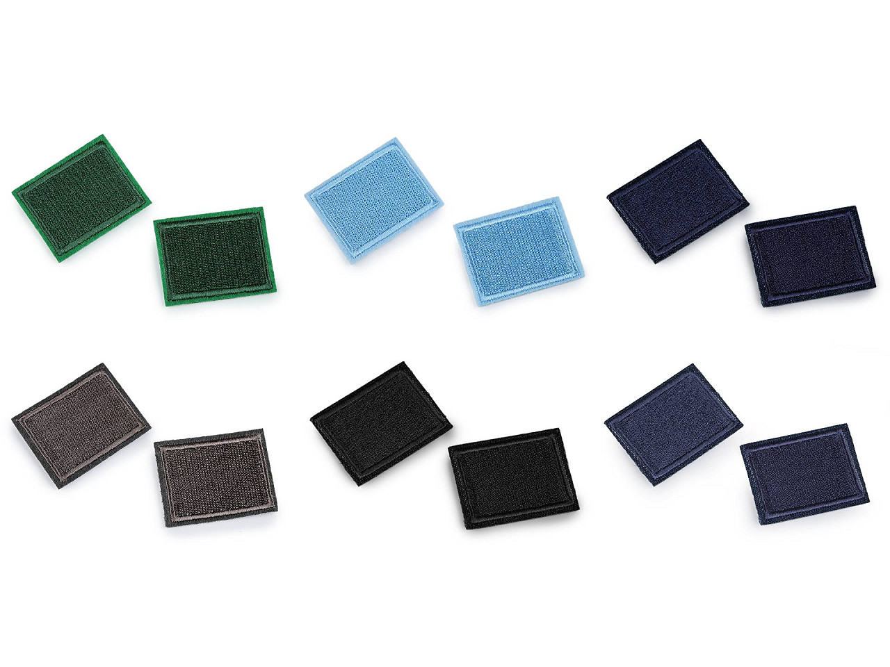 Aplicație / petic termoadeziv 3x4 cm - Albastru denim (10 Bucăți)