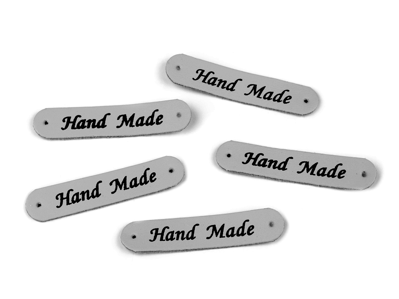 Aplicatie / eticheta din piele ecologică hand made 10x48 mm - Gri deschis (200 Bucăți) Aplicatie / eticheta din piele ecologică hand made 10x48 mm - Gri deschis (200 Bucăți)