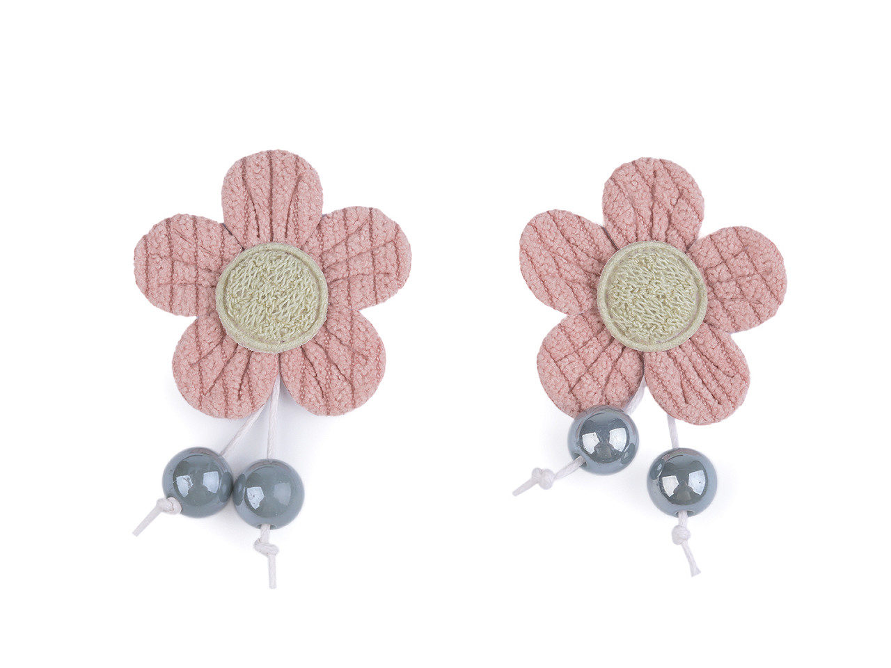 Aplicație flori, aripi - Roz vintage (10 Bucăți)