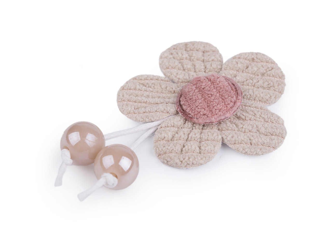 Aplicație flori, aripi - Roz vintage (10 Bucăți)