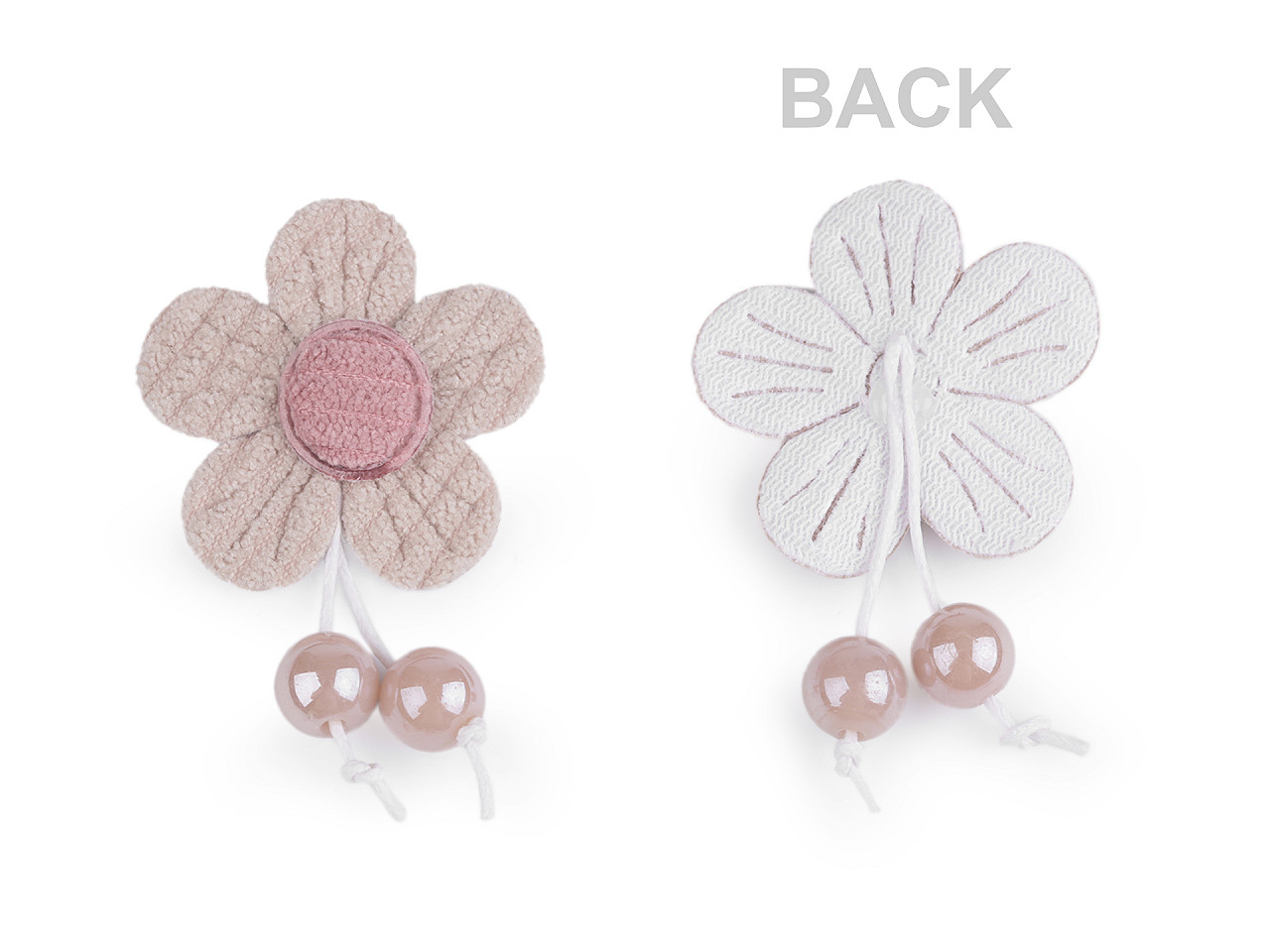 Aplicație flori, aripi - Roz vintage (10 Bucăți)