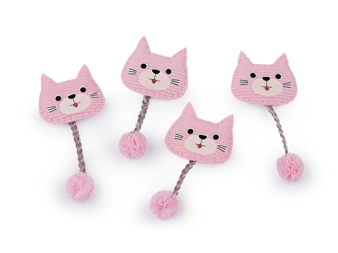 Aplicație pisicuță - Negru (10 Bucăți)