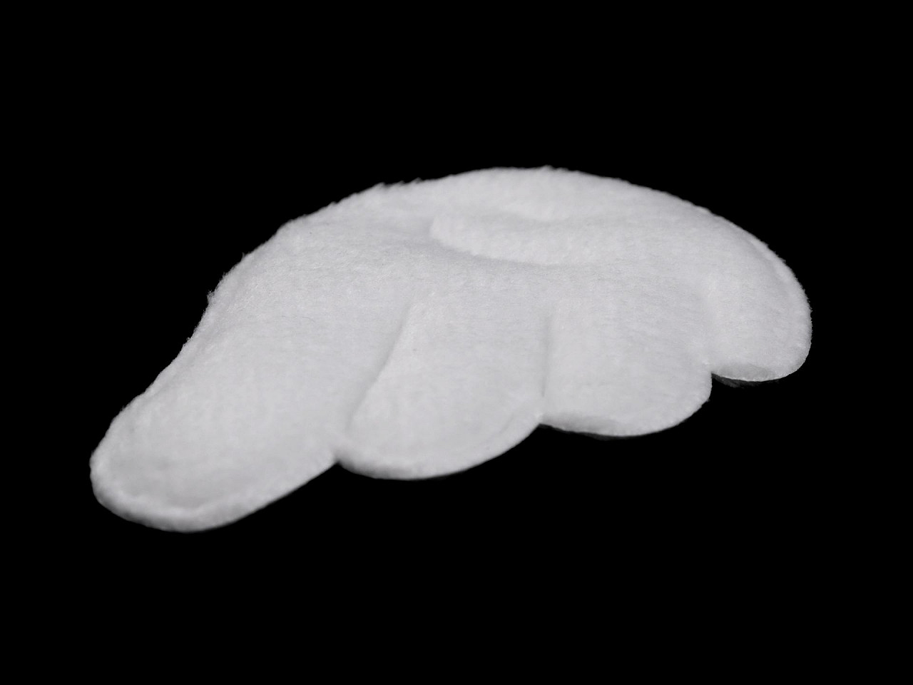 Aplicație aripi / semifabricat pentru confectionarea ingerilor - Alb (5 Perechi)