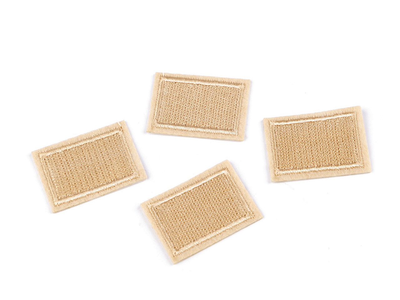 Aplicație termoadezivă / petic 2,3x3,3 cm - Gri neutral (10 Bucăți)