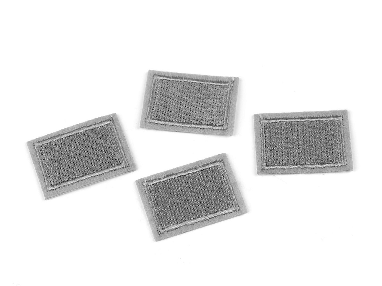 Aplicație termoadezivă / petic 2,3x3,3 cm - Gri neutral (10 Bucăți)