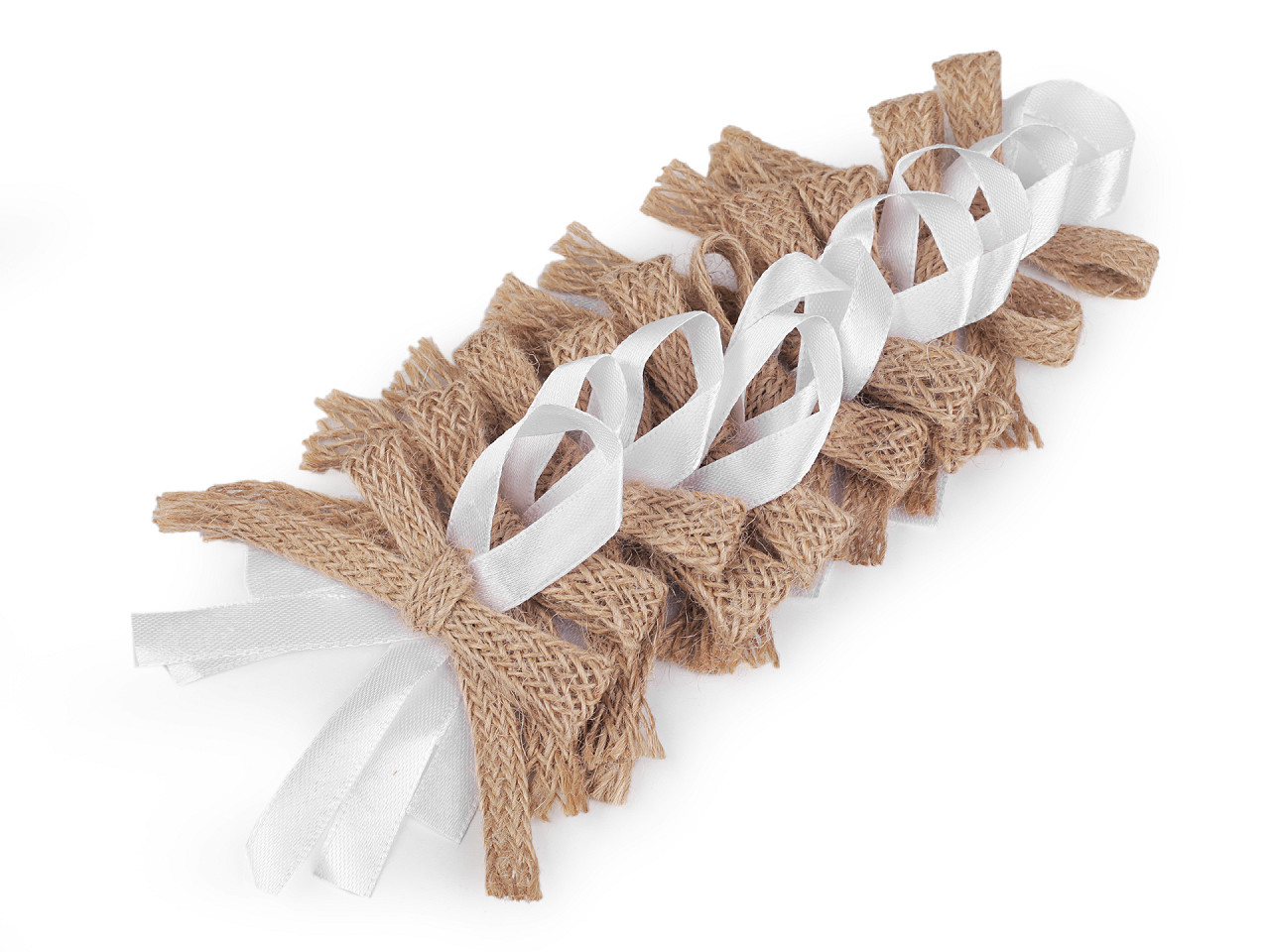 Fundițe pentru mărturii, cocarde nuntă / botez, - Ecru natural (10 Bucăți)