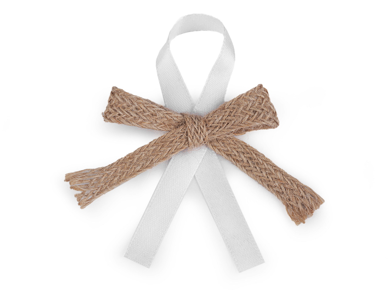 Fundițe pentru mărturii, cocarde nuntă / botez, - Ecru natural (10 Bucăți)