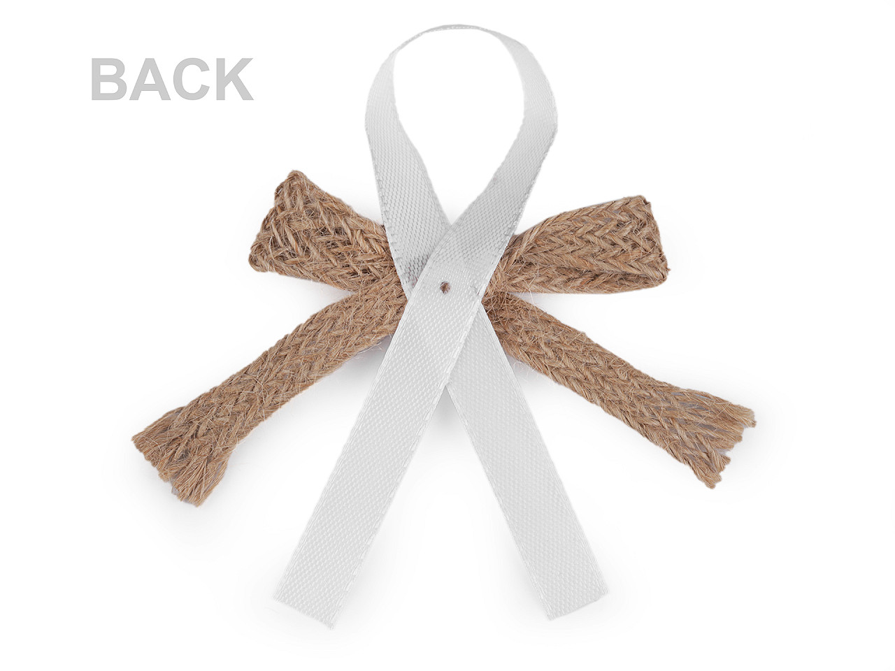 Fundițe pentru mărturii, cocarde nuntă / botez, - Ecru natural (10 Bucăți)