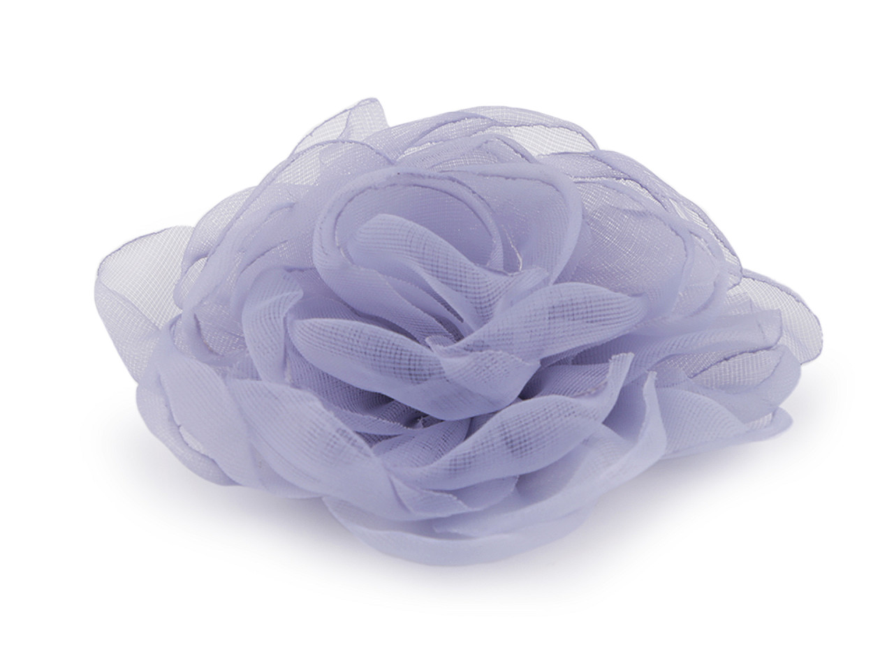 Floare de trandafir din organza ø8 cm - Verde mentol (1 Bucată)