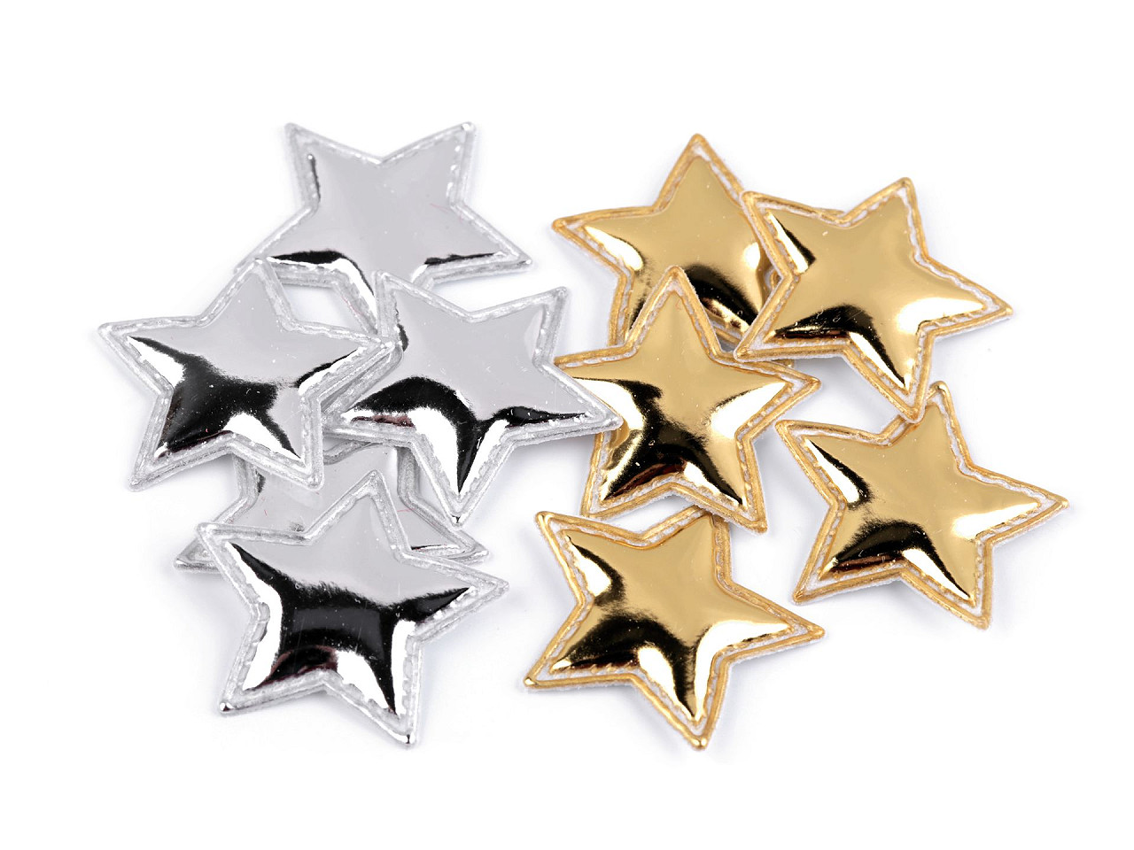 Stea de crăciun 3d ø30 mm - Argintiu (10 Bucăți)