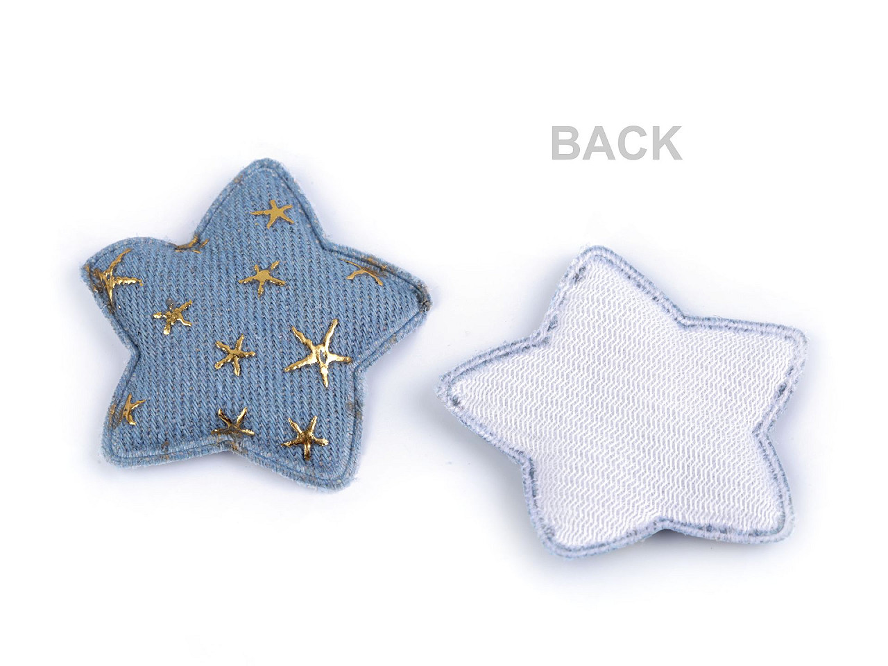 Aplicație stea 3d - Albastru închis (5 Bucăți)