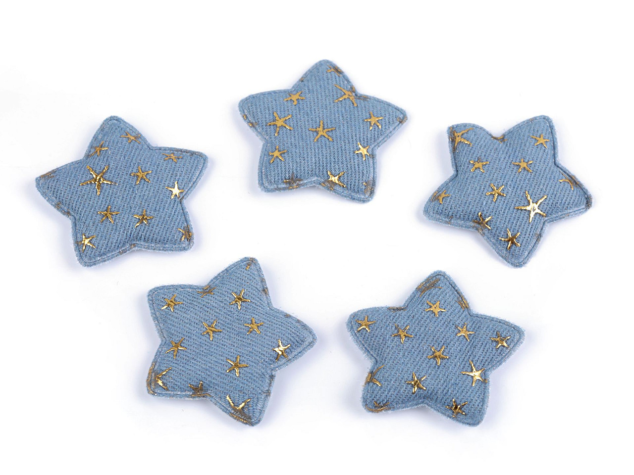 Aplicație stea 3d - Albastru închis (5 Bucăți)