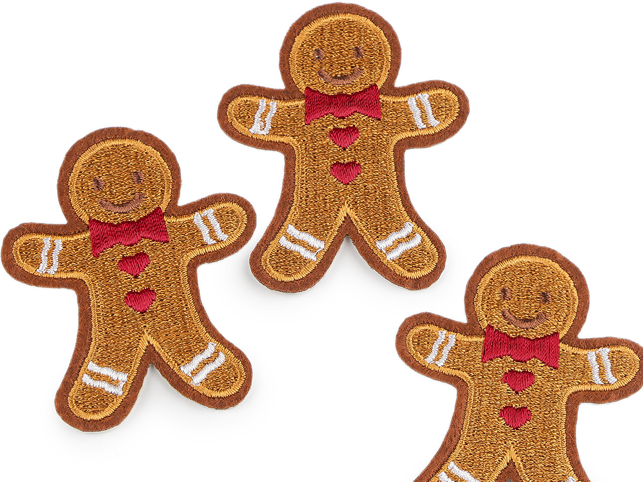 Aplicație termoadezivă  turtă dulce - Maro bronz (10 Bucăți)