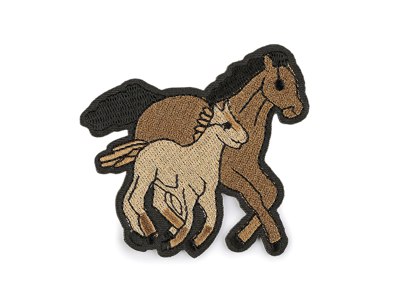 Aplicație termoadeziva cal - Maro deschis (10 Bucăți)