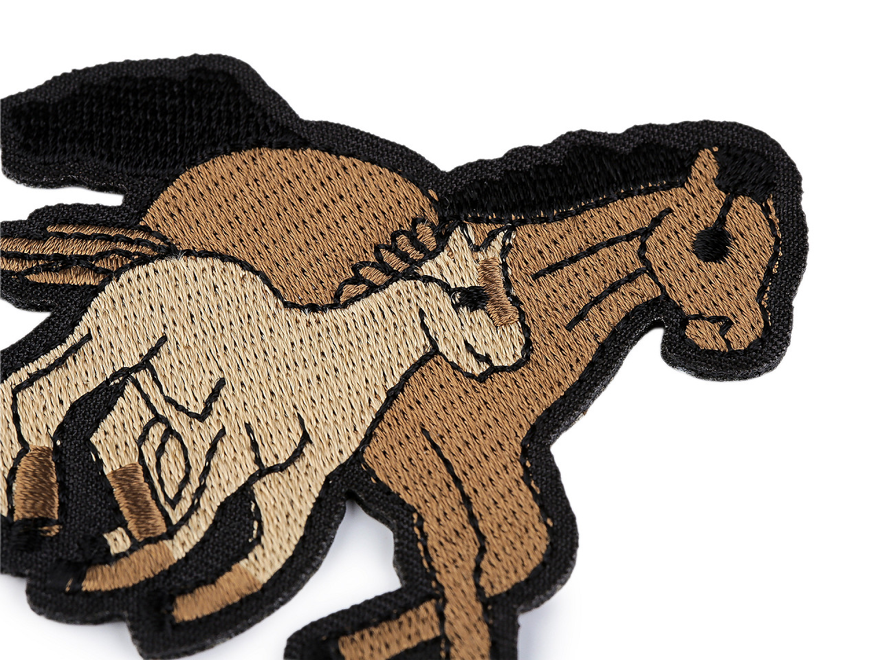 Aplicație termoadeziva cal - Maro deschis (10 Bucăți)